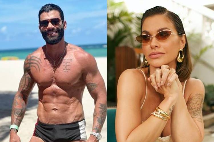 Gusttavo Lima publica fotos de sunga e Andressa Suita reage: “É só eu sair”