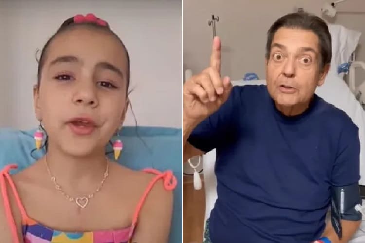 Menina de 11 anos que passou por transplante de coração manda emocionante recado a Faustão