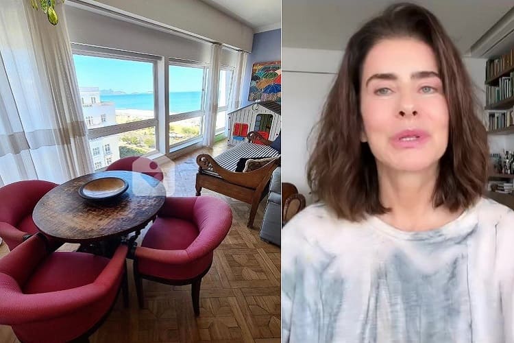 Maitê Proença apela ao Instagram para vender o seu apartamento de R$ 4,9 milhões: ‘amplo e com vista para o mar’