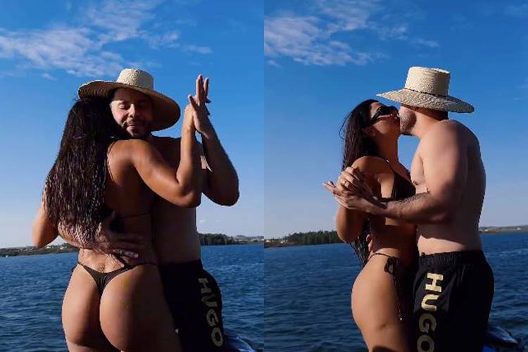 Murilo Huff surge agarradinho com Gabriela Versiani e web reage: “casalzão”
