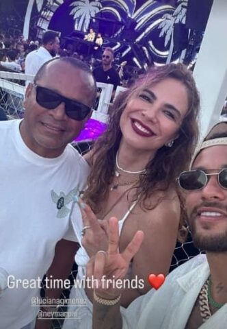 Neymar, Luciana Gimenez e Neymar