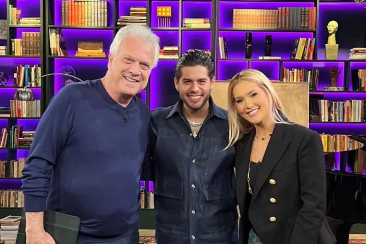 Pedro Bial, Zé Felipe e Virginia Fonseca - Foto: Globo