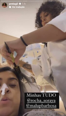 Preta GIl ganha dia de princesa no hospital Preta GIl ganha dia de princesa no hospital