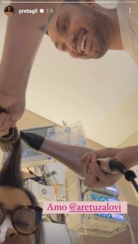 Preta GIl ganha dia de princesa no hospital Preta GIl ganha dia de princesa no hospital