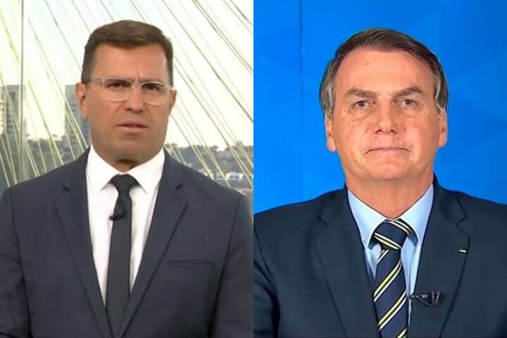 Rodrigo Bocardi e Jair Bolsonaro