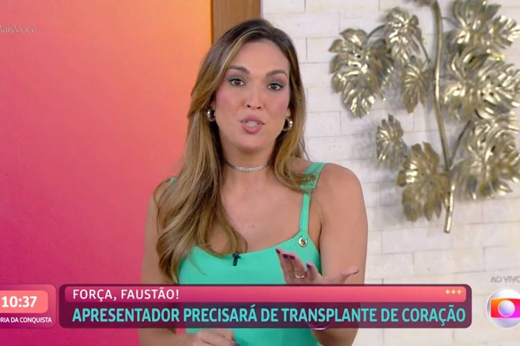 Ao vivo no ‘Mais Você’, Thalita Morete relembra passado com Faustão e exalta apresentador