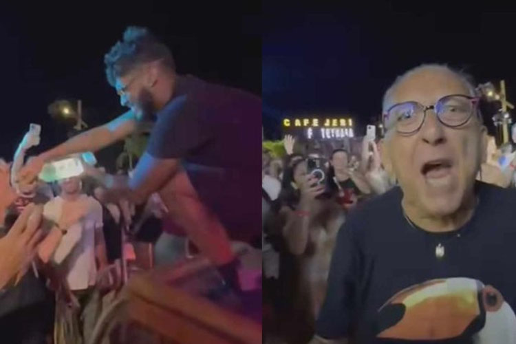 Galvão Bueno aparece se divertindo em balada e web vai à loucura: ‘Jeri enlouqueceu!’