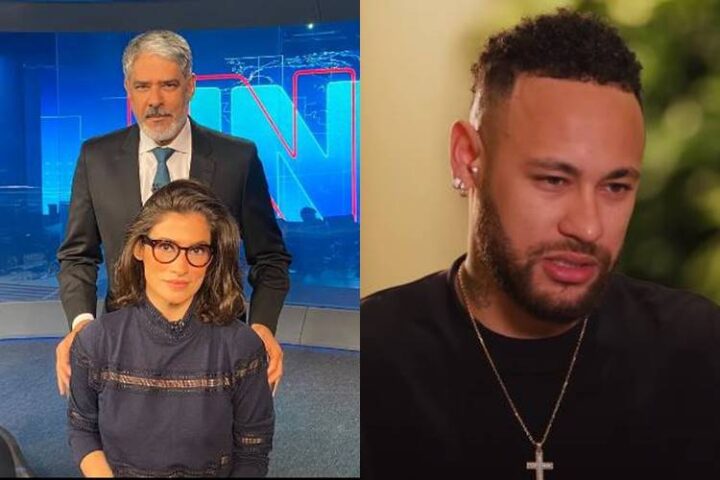 William Bonner, Renata Vasconcellos e Neymar