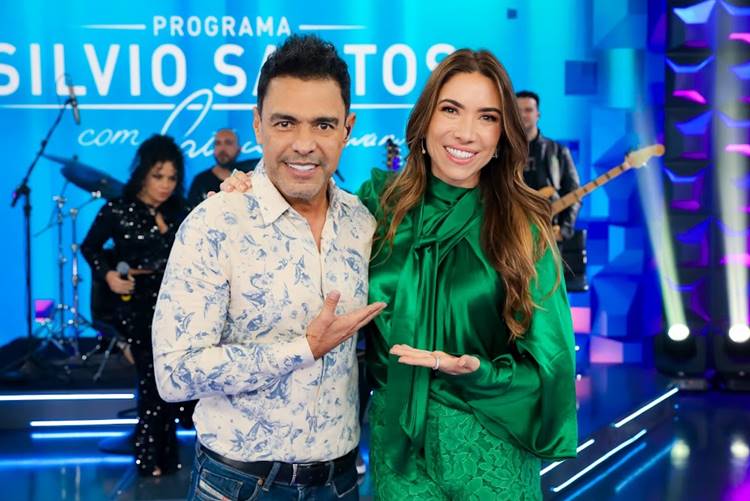 Zezé Di Camargo conversa com Patrícia Abravanel e canta no ‘Programa Silvio Santos’ deste domingo