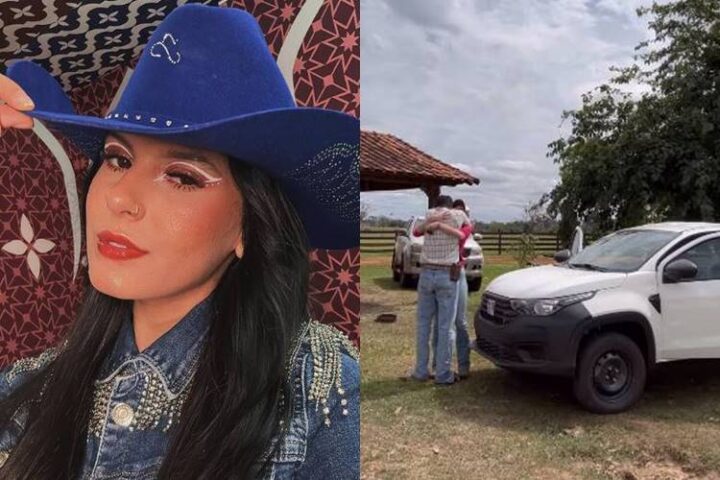 Ana Castela com Luiz Gustavo