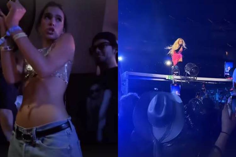 Bruna Marquezine curte show de Beyoncé com Xolo Maridueña
