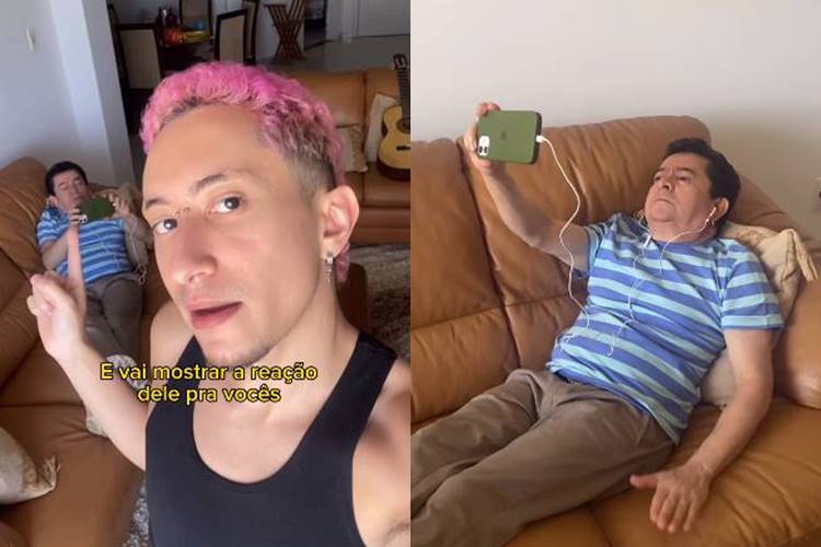 Solimões viraliza ao ser flagrado assistindo novo clipe de Gabeu