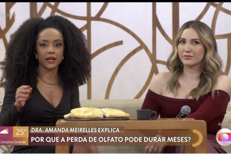 Ex-BBB Amanda Meirelles fala sobre perda do olfato no programa ‘Encontro’