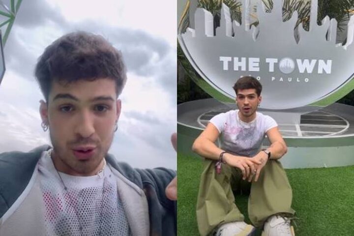 João Guilherme no The Town João Guilherme no The Town - Foto: Instagram/Stories