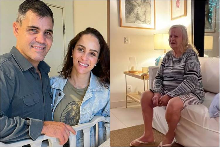 Juliano e Letícia Cazarré acolhem senhora perdida na rua e pedem ajuda