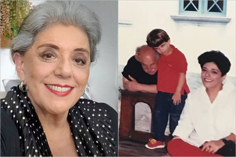 Leda Nagle resgata clique raro ao lado do pai e de Duda Nagle ainda criança