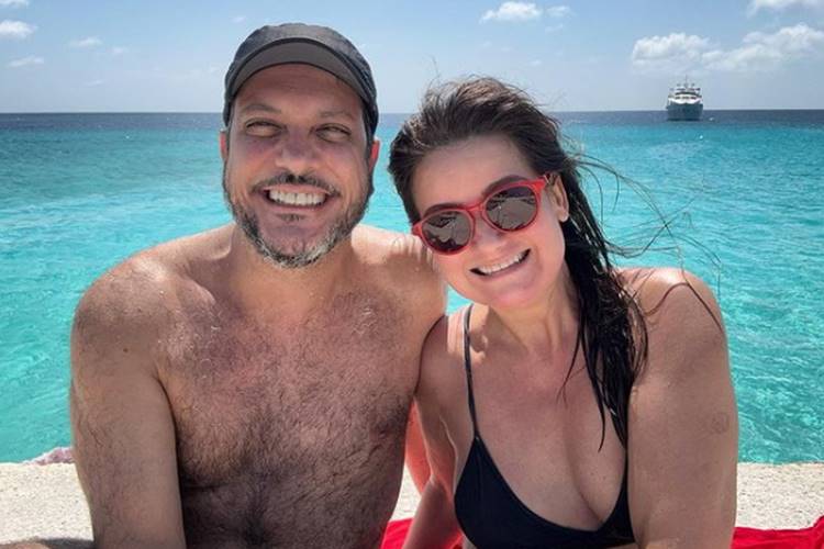 Lucio Mauro Filho celebra 25 anos de união com Cíntia Oliveira