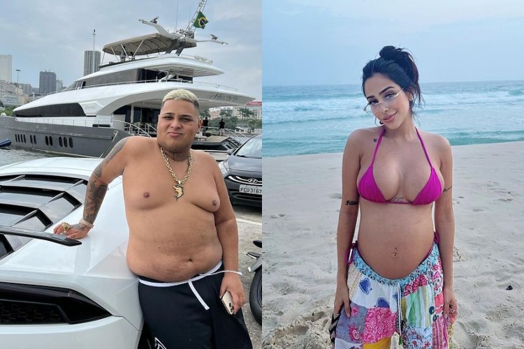 Mãe da filha de MC Ryan SP reage a comentário que critica o funkeiro por curtir iate com amigos e deixá-la sozinha
