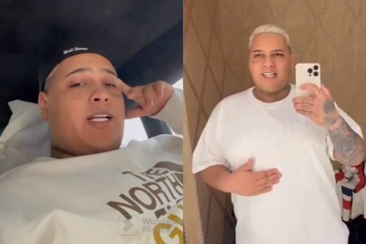 Mc Ryan relata fortes dores após colocar balão gástrico: “não dá nem para respirar”