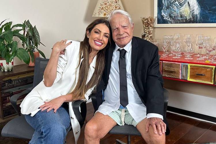 Patrícia Poeta grava com Cid Moreira e jornalista faz revelação surpreendente