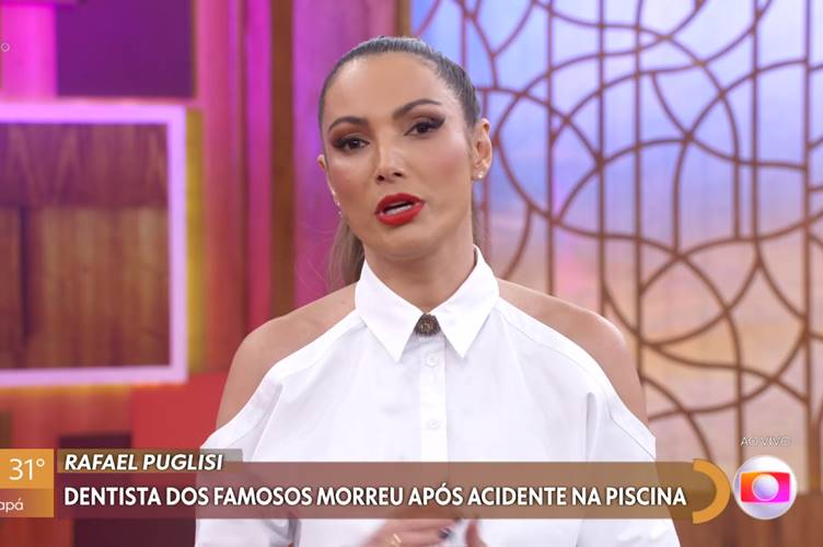 Patrícia Poeta lamenta morte ao vivo no ‘Encontro’