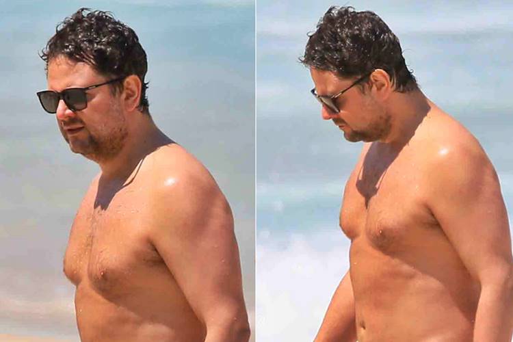 Selton Mello curte praia no Rio de Janeiro