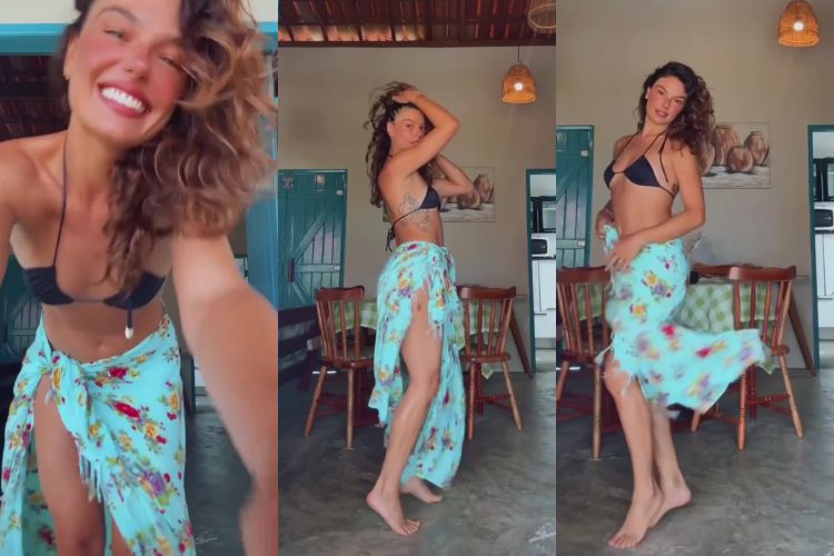 Isis Valverde é eleita ‘a mais sexy do Brasil’ ao surgir dançando de biquíni