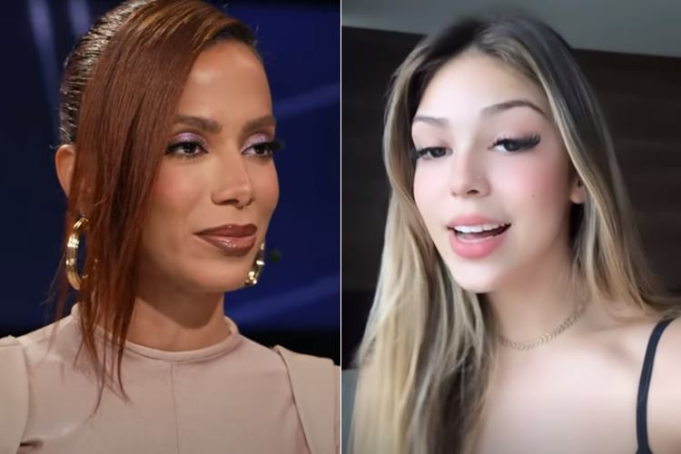 Anitta e Melody Foto YouTube Instagram Stories Montagem Área VIP