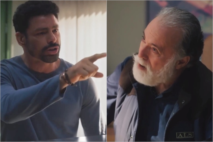 Terra e Paixão: Caio se revolta com Antônio e faz ameaça ao pai