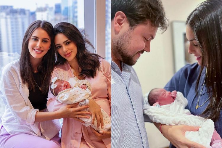 Titia coruja! Bianca Biancardi, irmã de Bruna Biancardi, conhece Mavie e se encanta: ‘nossa pequena chegou’