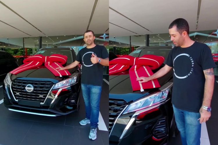 Motorista de app que atropelou Kayky Brito exibe o carrão 0km que comprou com dinheiro de vaquinha