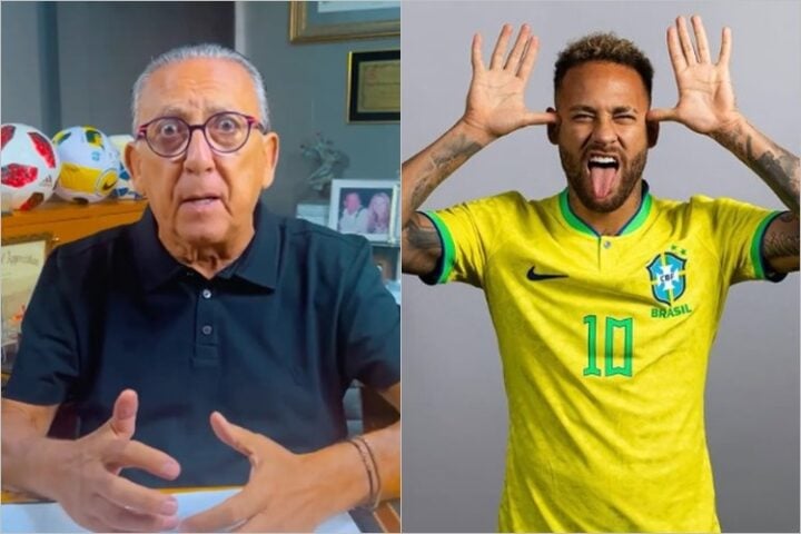 Galvão Bueno e Neymar