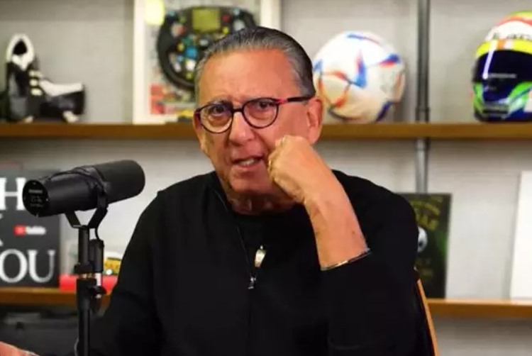 Galvão Bueno posa com chefão da Globo em preparação do novo trabalho no ‘É de Casa’