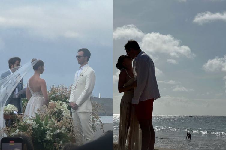 Veja fotos do casamento do bilionário em Fernando de Noronha