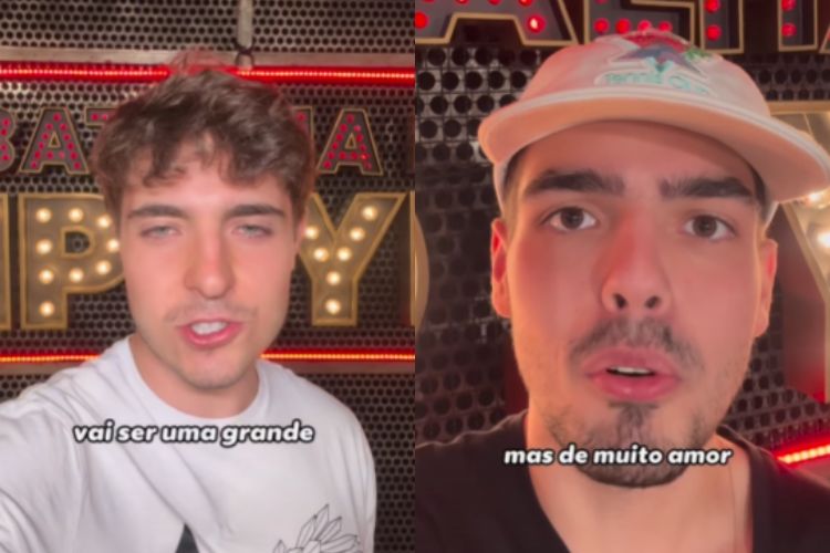 João Augusto e João Guilherme mostram preparação para a ‘Batalha do Lip Sync’ em homenagem aos pais famosos