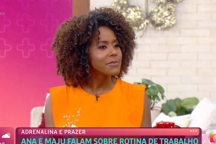 Maju Coutinho revela que se inspira em Ana Maria Braga e é pega de surpresa no ‘Mais Você’