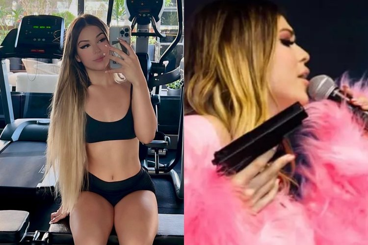 Melody é detonada por usar réplica de arma de fogo em show