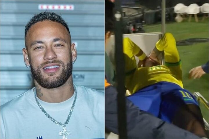 Jogador Neymar sofre grave lesão - Foto: Instagram/TV Globo