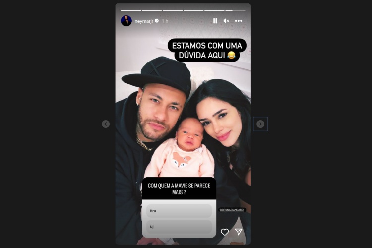 Neymar fez a enquete. Confira! (Reprodução: Instagram)