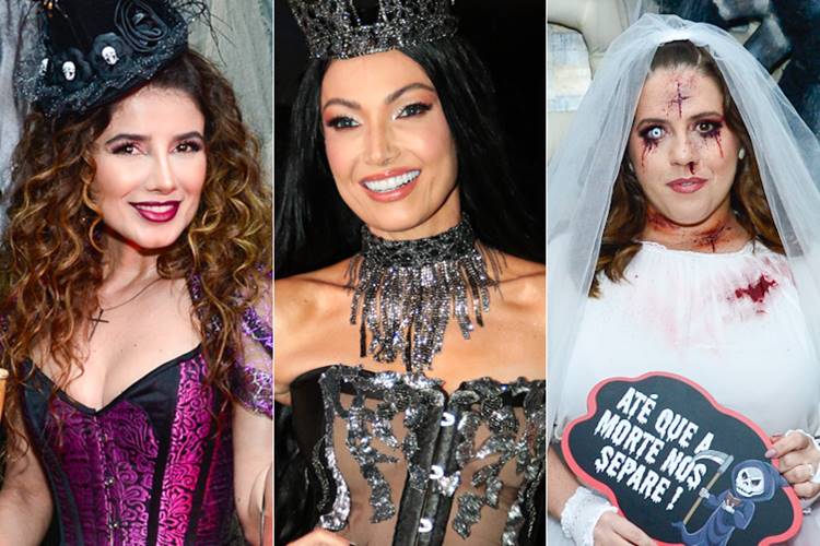 Patrícia Poeta reúne famosos para comemorar aniversário com festa de Halloween; veja os looks