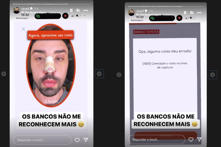 Rico Melquiades desabafando no Story (Reprodução: Instagram