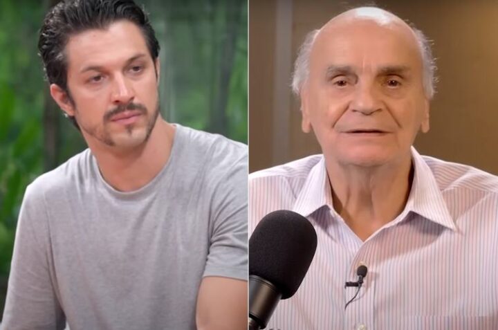 Romulo Estrela e Drauzio Varella Foto YouTube Montagem Área VIP