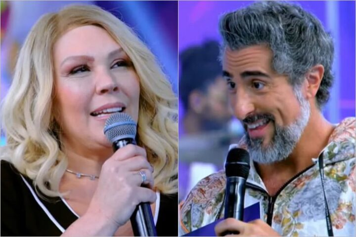 Simony e Marcos Mion no Caldeirão Simony e Marcos Mion no Caldeirão