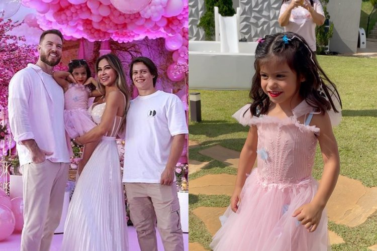 Maíra Cardi é detonada por trocar Arthur Aguiar por Thiago Nigro nas fotos do aniversário de Sophia Aguiar