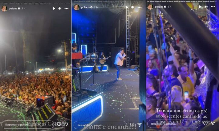 Stories de Poliana Rocha Foto Instagram Montagem Área VIP