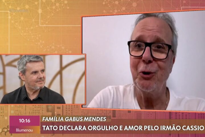 Cássio e Tato Gabus Mendes no Encontro