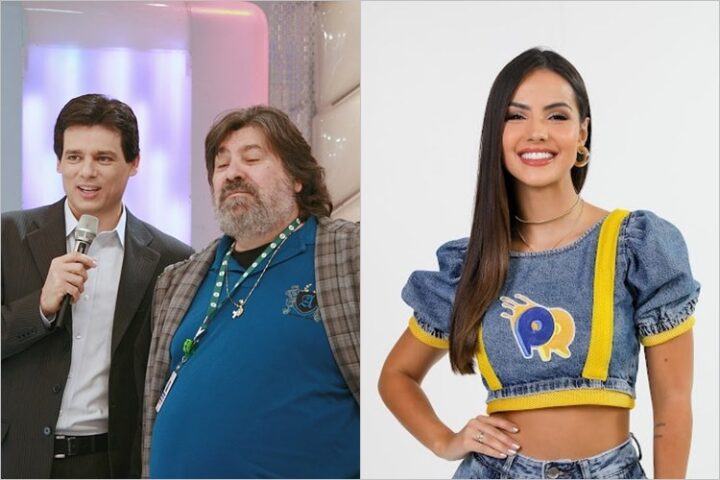 Celso Portiolli, Roberto Manzoni e Luana Andrade Celso Portiolli, Roberto Manzoni e Luana Andrade (Fotos: Lourival Ribeiro/SBT e Sérgio Savarese/SBT)