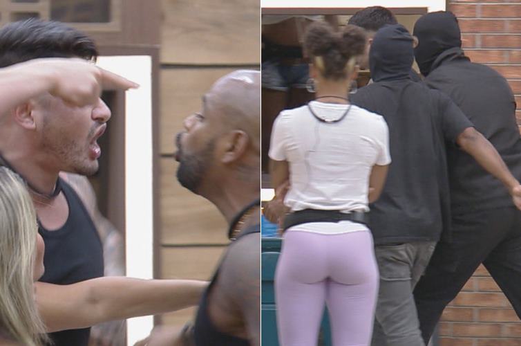 A Fazenda 15: Briga entre Lucas e Cézar precisou de intervenção de seguranças