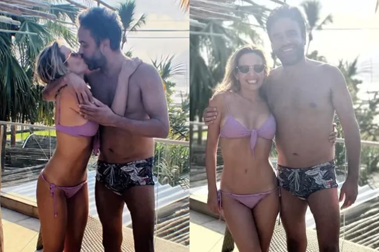 Luisa Mell assume namoro e surge beijando a boca do novo amor de sua vida