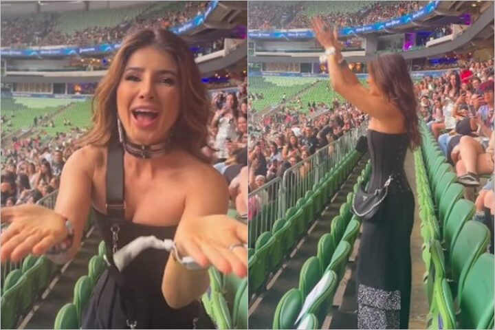 Paula Fernandes em show de Taylor Swift Paula Fernandes em show de Taylor Swift
